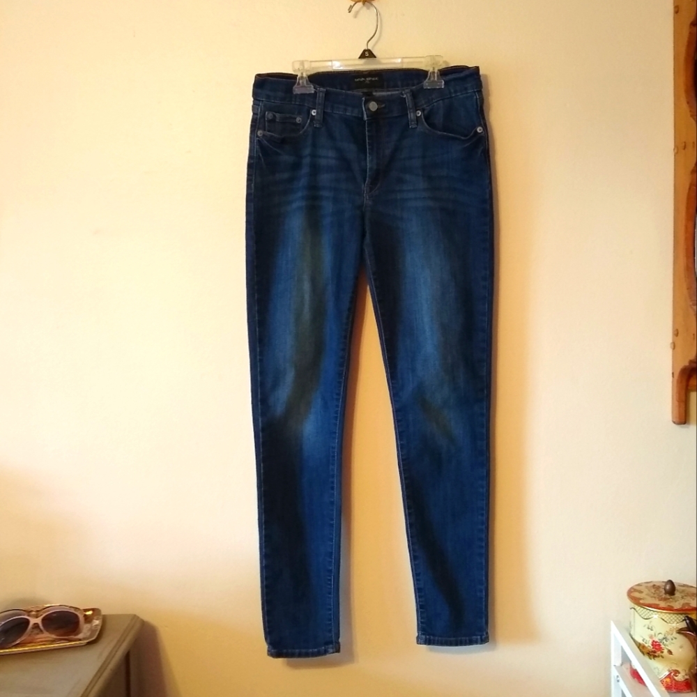 Banana Republic | Medium/Dark Wash Whiskered Skinny Jeans Sz 29/8